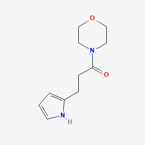 molecular formula C11H16N2O2 B8010077 1-Morpholino-3-(1H-pyrrol-2-yl)propan-1-one 