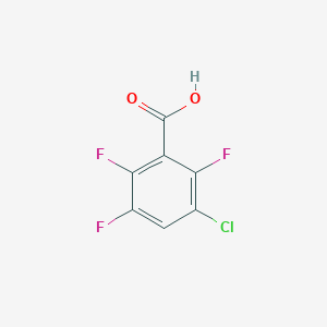 molecular formula C7H2ClF3O2 B8010137 3-Chloro-2,5,6-trifluorobenzoic acid 