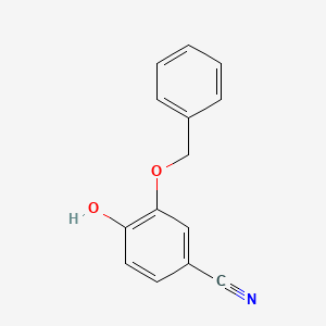 molecular formula C14H11NO2 B8010175 3-(Benzyloxy)-4-hydroxybenzonitrile 