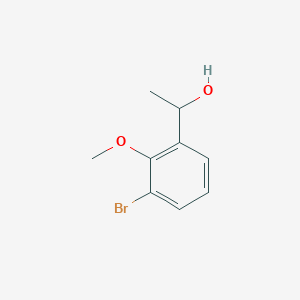 molecular formula C9H11BrO2 B8010196 1-(3-溴-2-甲氧基苯基)乙醇 