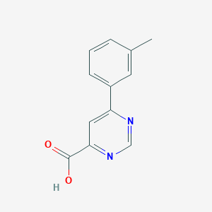 6-(3-Methylphenyl)pyrimidine-4-carboxylic acid