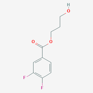 molecular formula C10H10F2O3 B8010318 3-Hydroxypropyl 3,4-difluorobenzoate 
