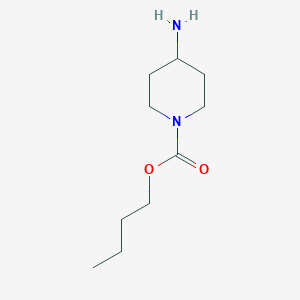 molecular formula C10H20N2O2 B8010328 Butyl 4-amino-1-piperidinecarboxylate 