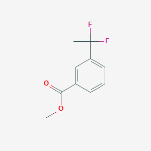 molecular formula C10H10F2O2 B8010696 Methyl 3-(1,1-difluoroethyl)benzoate 