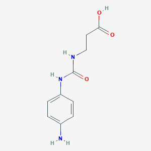 3-[(4-Aminophenyl)carbamoylamino]propanoic acid
