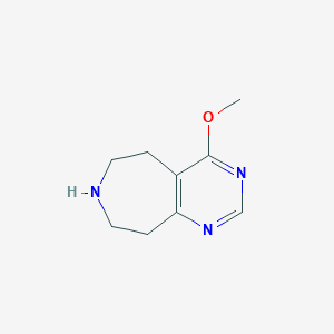 molecular formula C9H13N3O B8010753 4-Methoxy-6,7,8,9-Tetrahydro-5H-Pyrimido[4,5-D]Azepine 