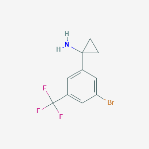 1-[3-Bromo-5-(trifluoromethyl)phenyl]cyclopropan-1-amine