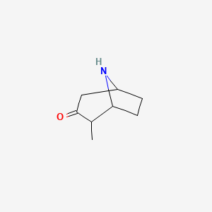 molecular formula C8H13NO B8010831 2-Methyl-8-azabicyclo[3.2.1]octan-3-one 
