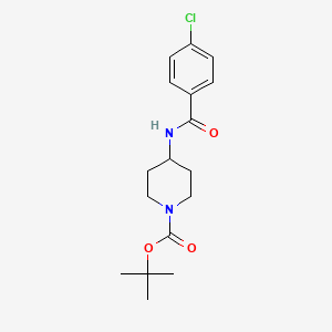 Tert-butyl 4-[(4-chlorobenzoyl)amino]piperidine-1-carboxylate