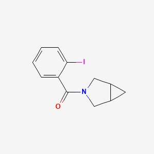 molecular formula C12H12INO B8010890 3-Azabicyclo[3.1.0]hexan-3-yl(2-iodophenyl)methanone 