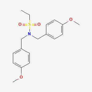 molecular formula C18H23NO4S B8010917 N,N-Bis(4-methoxybenzyl)ethanesulfonamide 