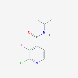 molecular formula C9H10ClFN2O B8010970 2-Chloro-3-fluoro-N-isopropylisonicotinamide 