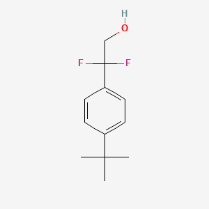 molecular formula C12H16F2O B8011060 2-(4-(tert-Butyl)phenyl)-2,2-difluoroethan-1-ol 