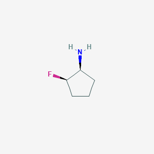 molecular formula C5H10FN B8011078 (1S,2R)-2-fluorocyclopentan-1-amine 