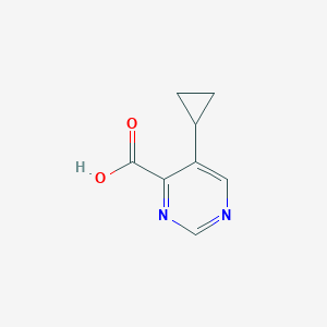molecular formula C8H8N2O2 B8011092 5-Cyclopropylpyrimidine-4-carboxylic acid 