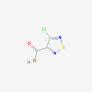 molecular formula C3HClN2O2S B8011105 4-chloro-1,2,5-Thiadiazole-3-carboxylic acid 
