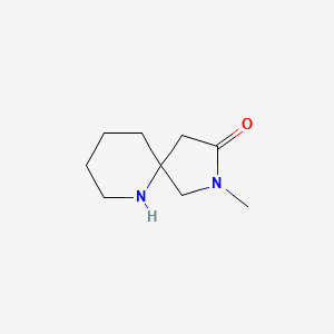molecular formula C9H16N2O B8011114 2-Methyl-2,6-diazaspiro[4.5]decan-3-one 
