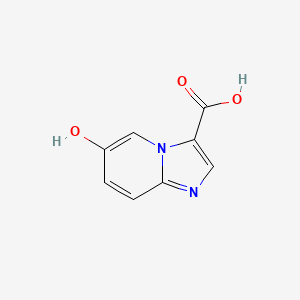 molecular formula C8H6N2O3 B8011146 6-Hydroxyimidazo[1,2-a]pyridine-3-carboxylic acid 
