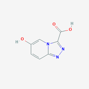 molecular formula C7H5N3O3 B8011162 6-Hydroxy-[1,2,4]triazolo[4,3-a]pyridine-3-carboxylic acid 