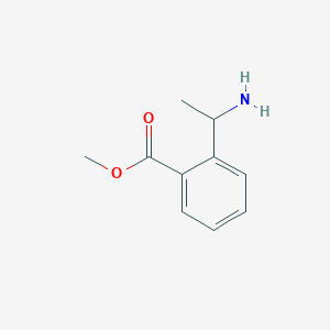 molecular formula C10H13NO2 B8011164 Methyl 2-(1-aminoethyl)benzoate 