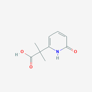 molecular formula C9H11NO3 B8011172 2-methyl-2-(6-oxo-1H-pyridin-2-yl)propanoic acid 