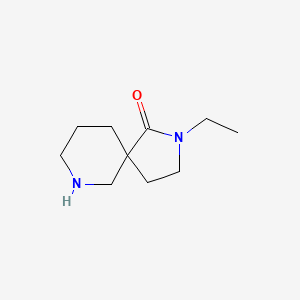 molecular formula C10H18N2O B8011180 2-Ethyl-2,7-diazaspiro[4.5]decan-1-one 