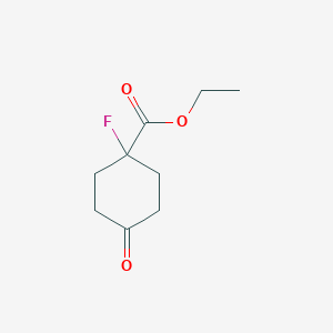 molecular formula C9H13FO3 B8011210 Ethyl 1-fluoro-4-oxocyclohexane-1-carboxylate 