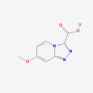 molecular formula C8H7N3O3 B8011263 7-Methoxy-[1,2,4]triazolo[4,3-a]pyridine-3-carboxylic acid 
