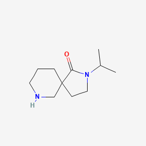 molecular formula C11H20N2O B8011278 2-Isopropyl-2,7-diazaspiro[4.5]decan-1-one 