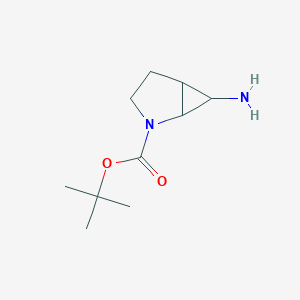 molecular formula C10H18N2O2 B8011288 tert-Butyl 6-amino-2-azabicyclo[3.1.0]hexane-2-carboxylate 