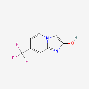 molecular formula C8H5F3N2O B8011315 7-(Trifluoromethyl)imidazo[1,2-a]pyridin-2-ol 