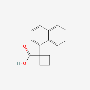 molecular formula C15H14O2 B8011340 1-(1-Naphthyl)cyclobutanecarboxylic Acid 