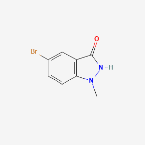 molecular formula C8H7BrN2O B8011350 5-Bromo-1-methyl-1h-indazol-3-ol 
