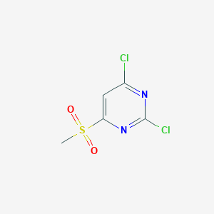 molecular formula C5H4Cl2N2O2S B8011352 2,4-dichloro-6-(methylsulfonyl)Pyrimidine 