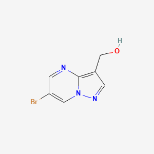 molecular formula C7H6BrN3O B8011361 (6-Bromopyrazolo[1,5-a]pyrimidin-3-yl)methanol 