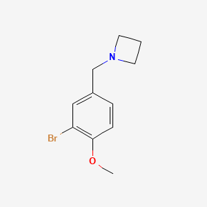 molecular formula C11H14BrNO B8011433 1-(3-Bromo-4-methoxybenzyl)azetidine 