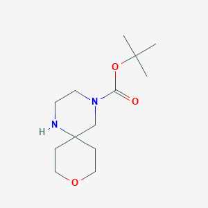 molecular formula C13H24N2O3 B8011436 4-Boc-9-oxa-1,4-diaza-spiro[5.5]undecane 