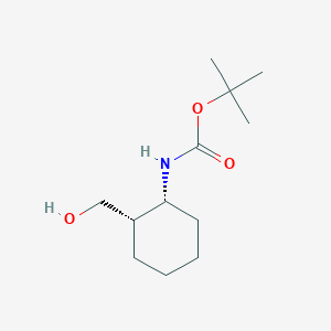 molecular formula C12H23NO3 B8011477 [(1R,2S)-2-(Hydroxymethyl)cyclohexyl]carbamic acid tert-butyl ester 