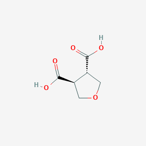molecular formula C6H8O5 B8011500 (3S,4S)-oxolane-3,4-dicarboxylic acid 