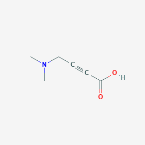 molecular formula C6H9NO2 B8011527 4-(二甲氨基)丁-2-炔酸 