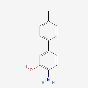 molecular formula C13H13NO B8011543 4-Amino-4'-methyl-[1,1'-biphenyl]-3-ol 