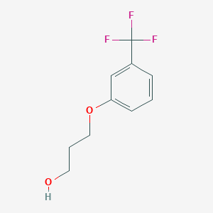 molecular formula C10H11F3O2 B8011570 1-Propanol, 3-[3-(trifluoromethyl)phenoxy]- 