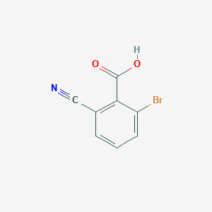 molecular formula C8H4BrNO2 B8011577 2-Bromo-6-cyanobenzoic acid 