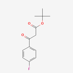 molecular formula C13H15FO3 B8011632 tert-Butyl 3-(4-fluorophenyl)-3-oxopropanoate 