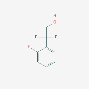 molecular formula C8H7F3O B8011680 2,2-Difluoro-2-(2-fluorophenyl)ethanol 
