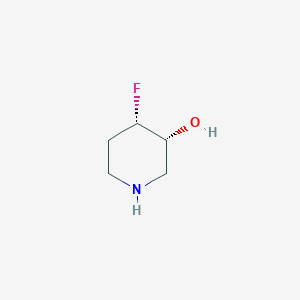 molecular formula C5H10FNO B8011710 (3R, 4S)-4-Fluoro-piperidin-3-ol 
