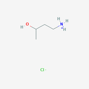 molecular formula C4H12ClNO B8011717 3-Hydroxybutylazanium;chloride 