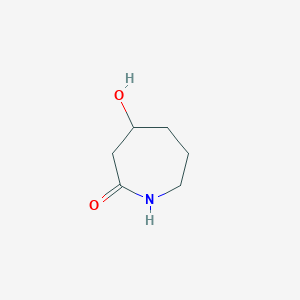 molecular formula C6H11NO2 B8011723 4-Hydroxyazepan-2-one 
