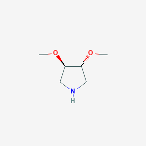 molecular formula C6H13NO2 B8011727 (3R,4R)-3,4-Dimethoxypyrrolidine 