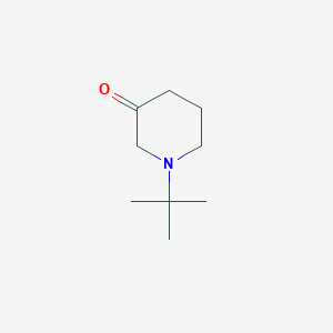 molecular formula C9H17NO B8011827 1-Tert-butylpiperidin-3-one 